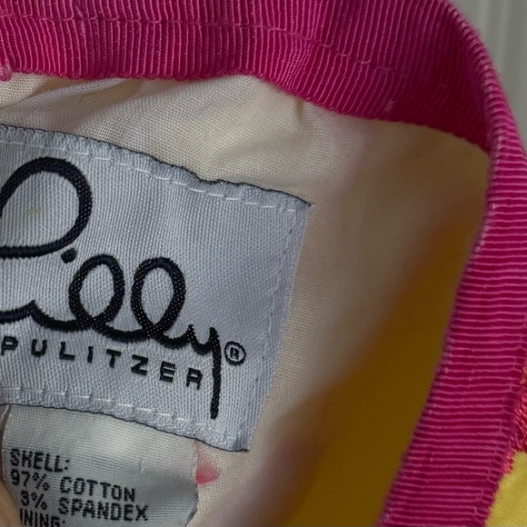 Lilly Pulitzer Vintage Skirt Size 6 yellow with Pink Embroidery - Picture 6 of 7